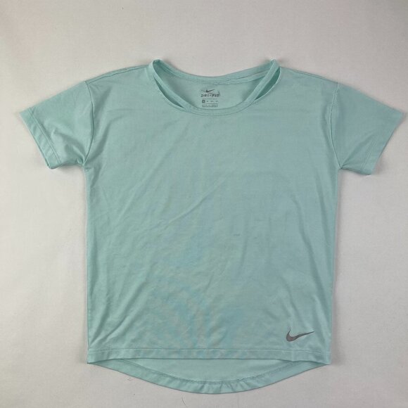 Nike Dri Fit Tshirt Womens XS Green Crew Neck Short Sleeve - Picture 1 of 10